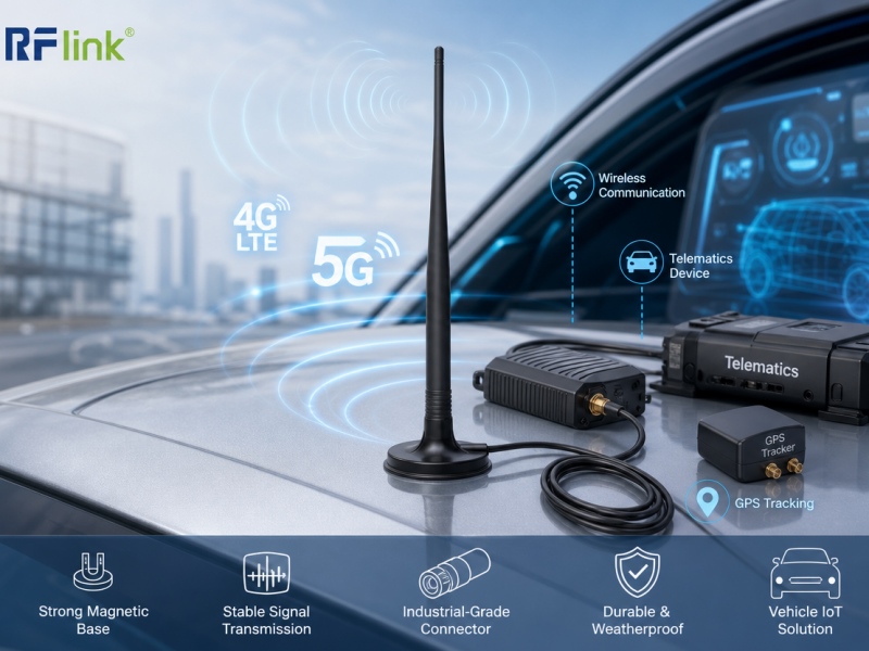 magnetic mount antenna for telematics usage scenarios